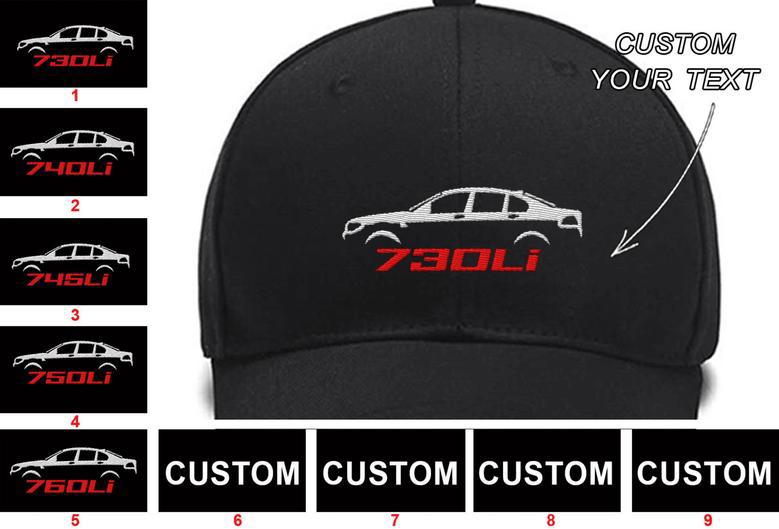 7 Series E65 Embroidered Hats Custom Car Hat Custom Bmw 7 Series E65 730Li 740Li 745Li 750Li 760Li Custom Embroidered Hats Embroied Cap