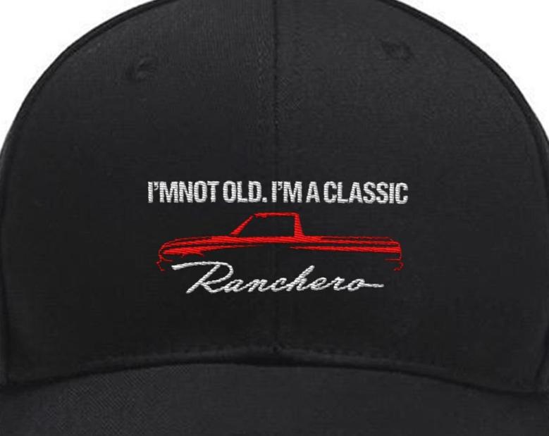 Embroidered Hat For Ford Ranchero Custom Embroidered Hats