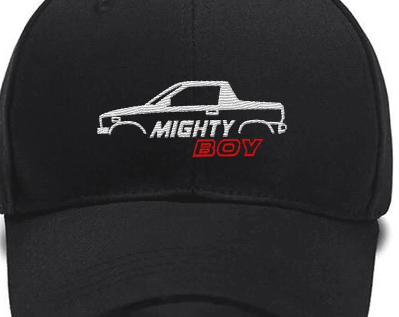 Mighty Boy (1983 1988) Car Embroidered Hats Custom Embroidered Hats