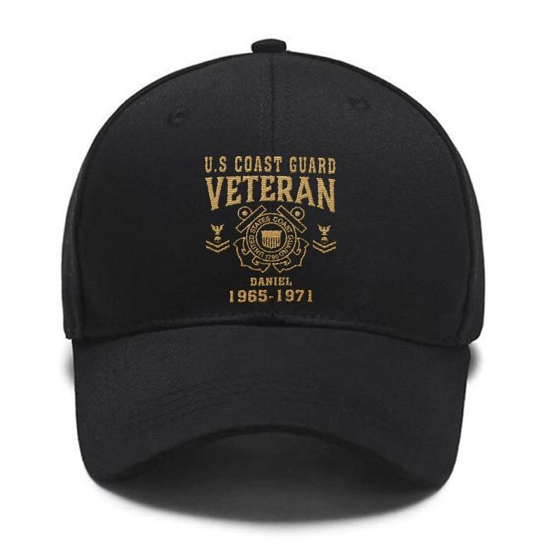U.S Coast Guard Customized Cap, Customized Veteran, Embroidered Cap, Embroidered Baseball Caps, Cap Customized LA050601