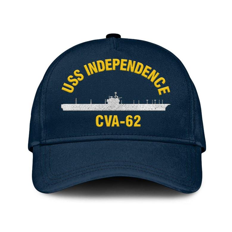 Uss Independence Classic Cap, Custom Embroidered Us Navy Ships Classic Baseball Cap, Gift For Navy Veteran