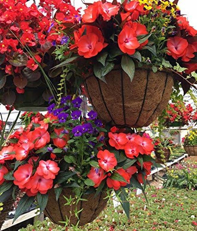 Coconut Fiber Hanging Basket 18 Inch Garden Liner for Flower Basket