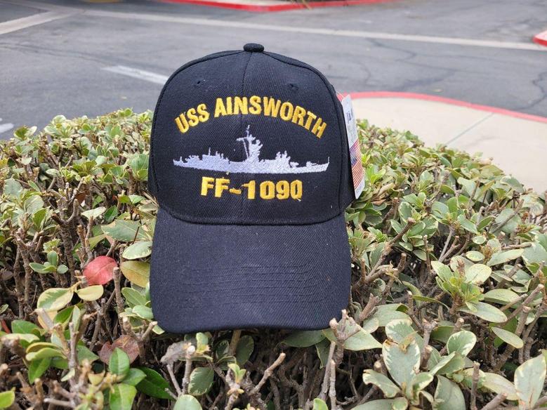 Personal US Ship & Veteran Name Print Embroidered Us Navy Ships Classic Baseball Cap
