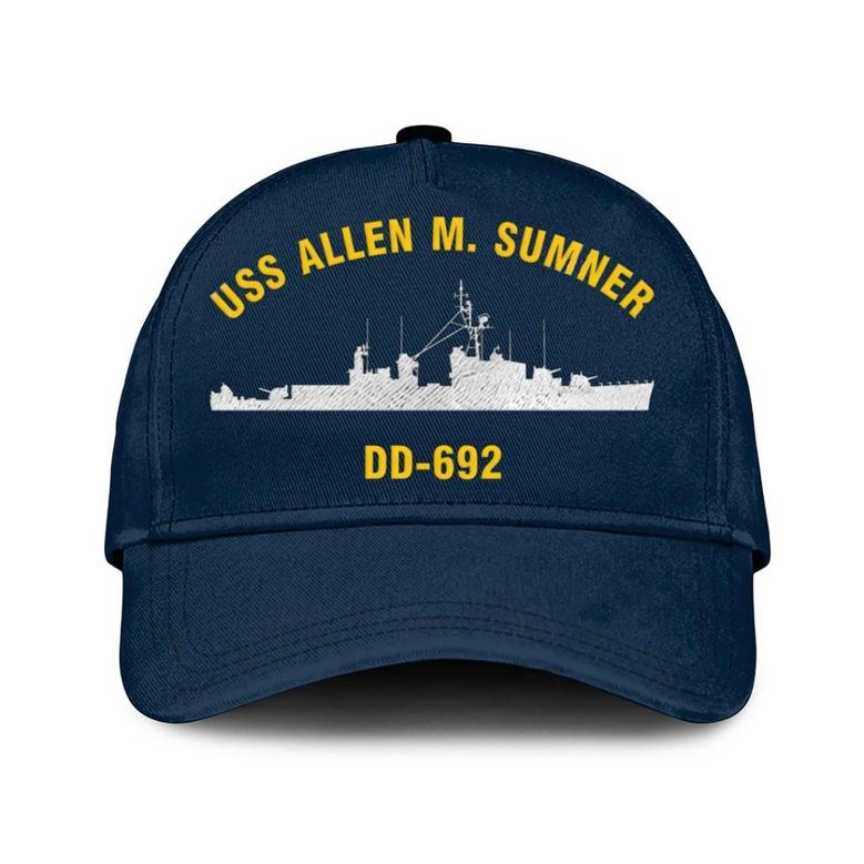 Uss Allen M. Sumner Dd-692 Classic Baseball Cap, Custom Embroidered Us Navy Ships Classic Cap, Gift For Navy Veteran