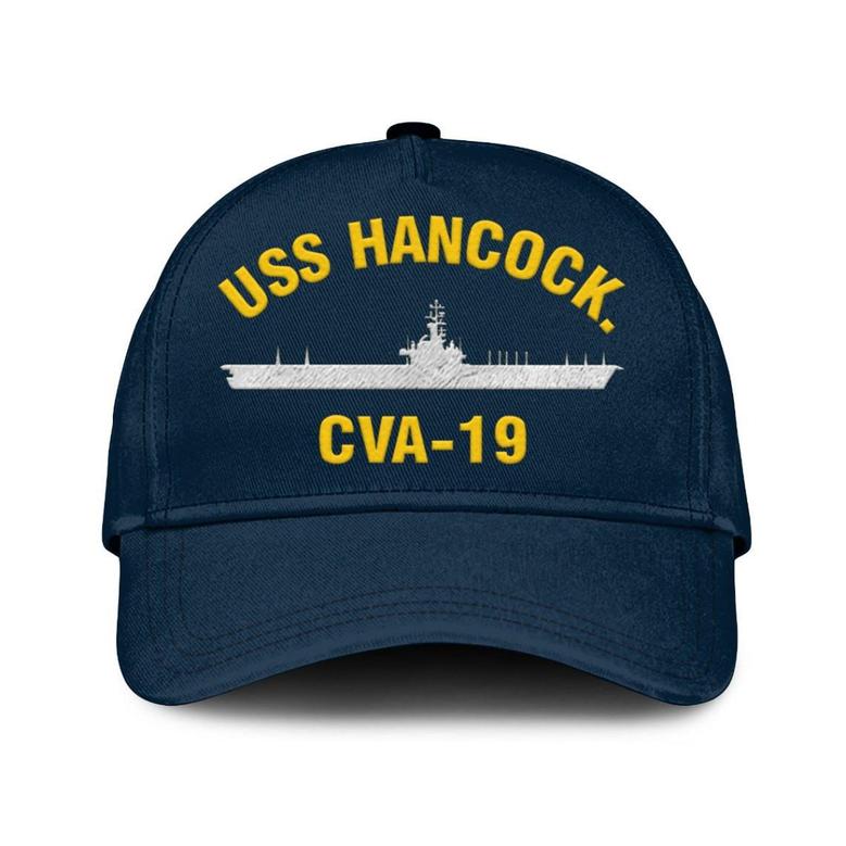 Uss Hancock. Cva-19 Classic Cap, Custom Embroidered Us Navy Ships Classic Baseball Cap, Gift For Navy Veteran