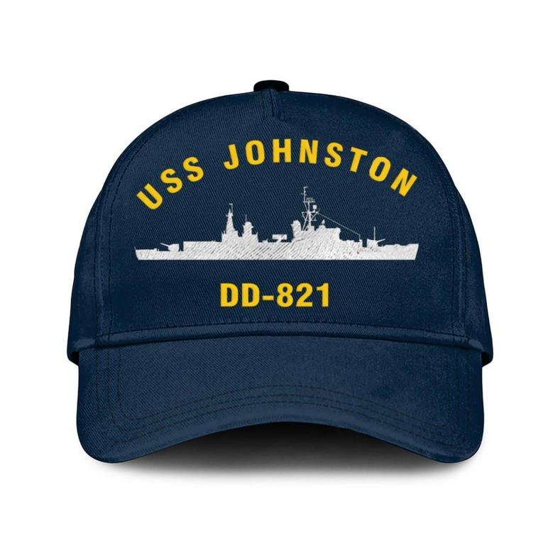 Uss Johnston Dd-821 Classic Baseball Cap, Custom Embroidered Us Navy Ships Classic Cap, Gift For Navy Veteran