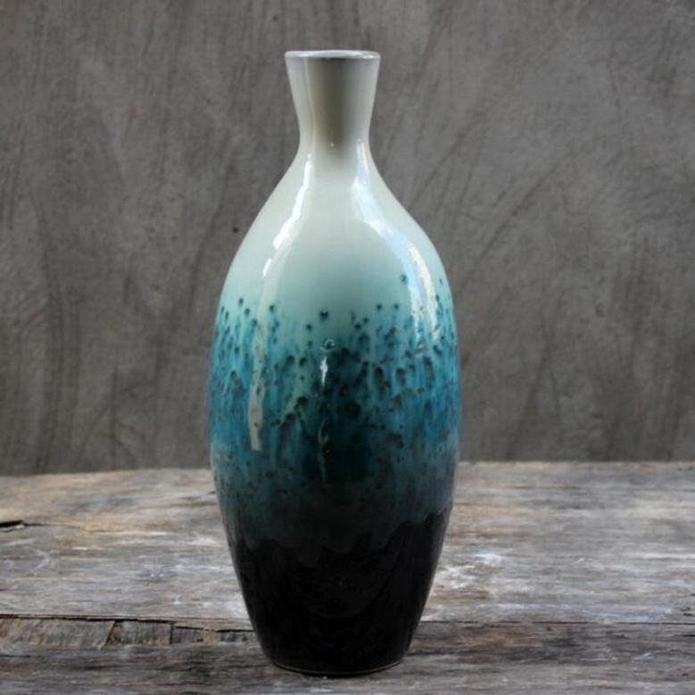 3 PCS High Quality Blue China Porcelain Nordic Ceramic Flower Vase Set