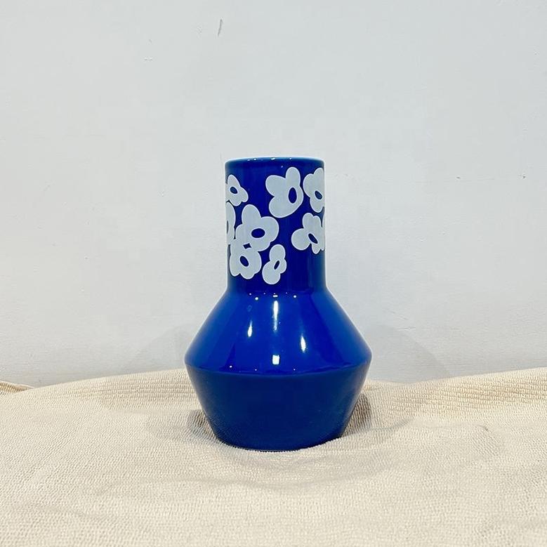 Blue Ceramic Flower Vase Blue And White Vase Blue Vases For Home Decor
