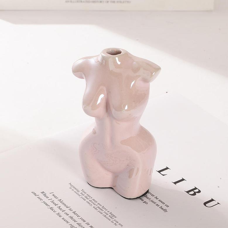 Body Shaped Modern Ceramic Vase Nordic Style Art Sexy Female