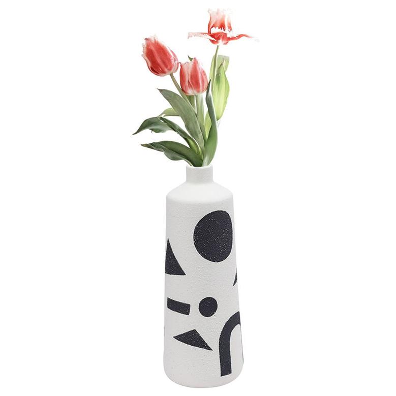Chinese Traditional Ceramic Vase Home Ceramic Cylindrical Vases For Decoration