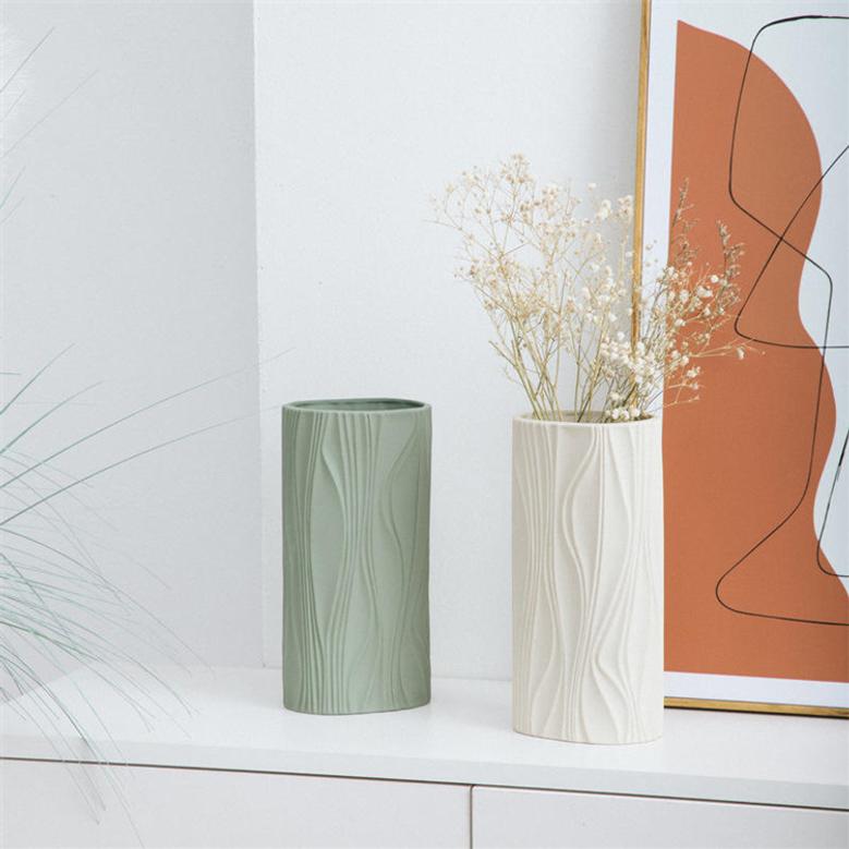 Creative Flower Vase Gifts Ceramic Sculpture Table Vase Custom Ceramic Porcelain Vases
