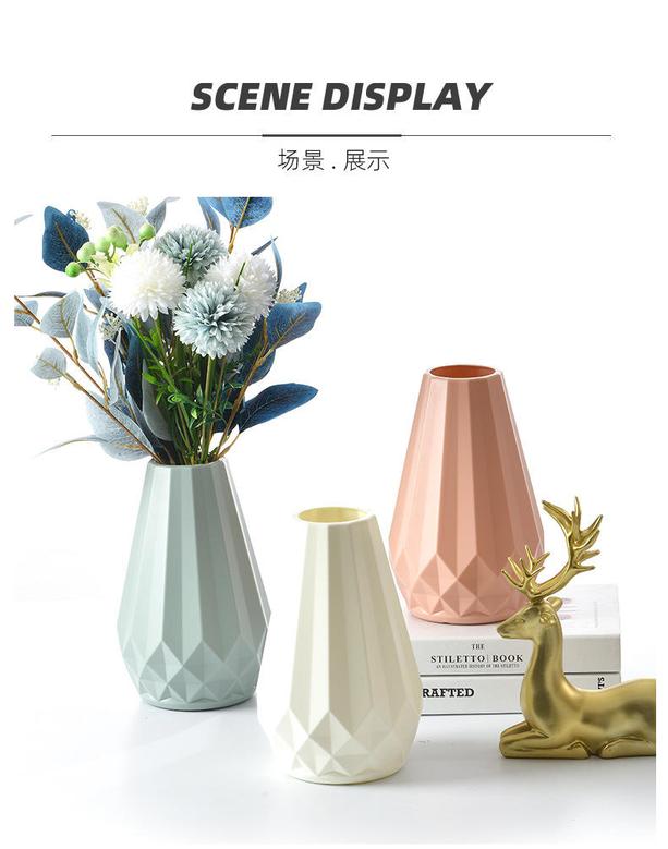 European Style Vase Decorations Living Room Flower Arrangement Flower Pot Plastic
