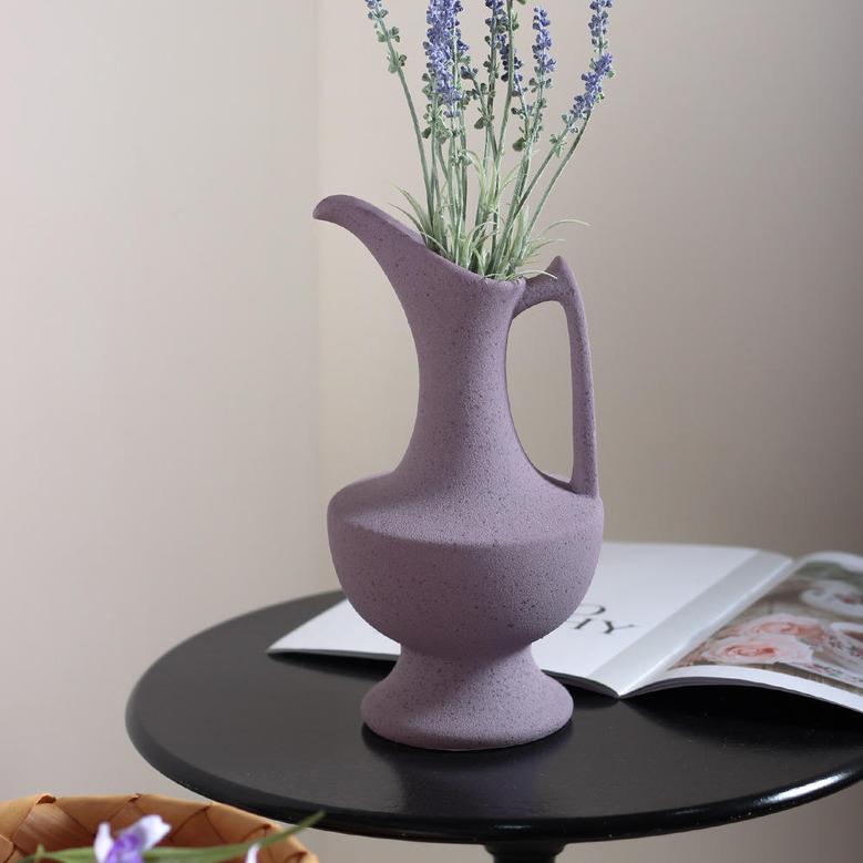 Handmade Decorative Medieval Style Matte Finish Frosted Ceramic Planters Flower Vase