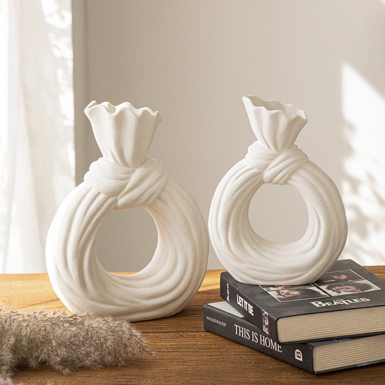 Home Decoration Nordic Modern Rustic Modern Decorative Ceramic Vases Flower Ceramic Vases With Artificial Plants