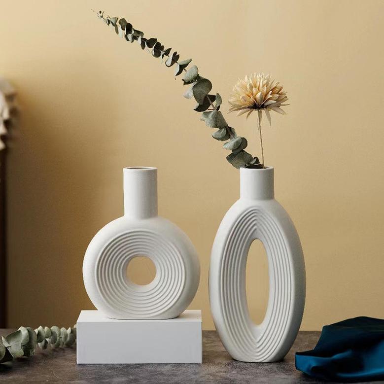 Home Decoration Nordic Modern Rustic Modern Decorative Flower Ceramic Vases