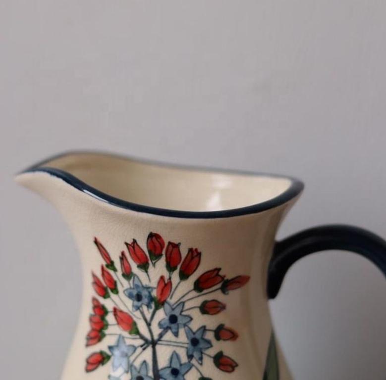 Jug Jar Kettle Hand Painting Flower Ceramic And Porcelain Modern Decorative Vase
