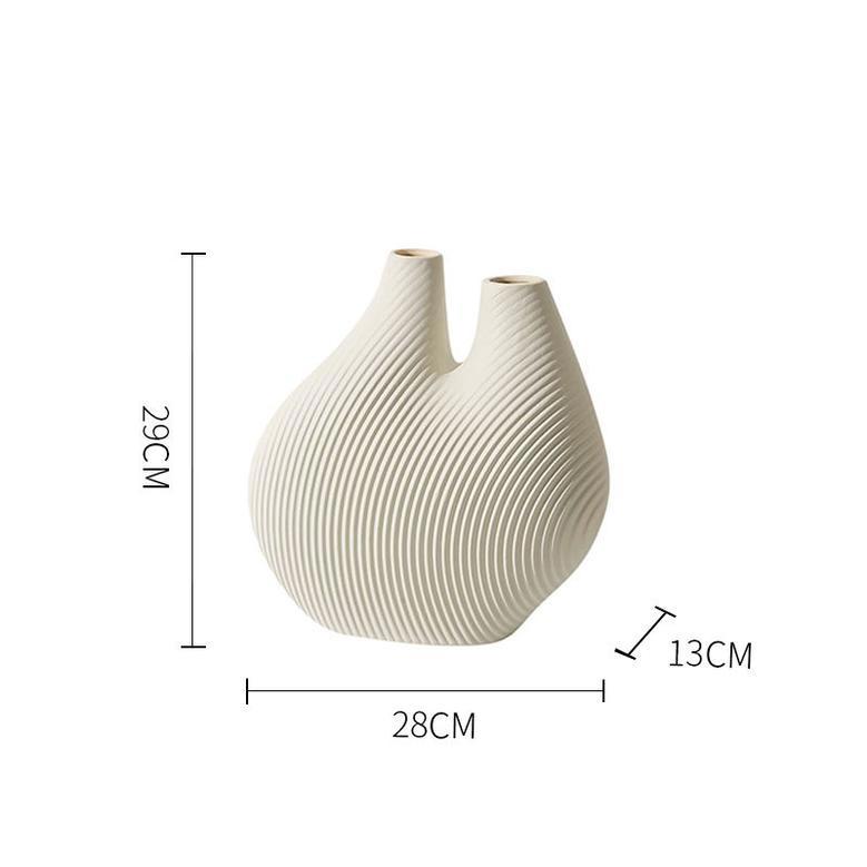 Luxury Modern White Blank Texture Ceramic Ornament Home Decor Accessories