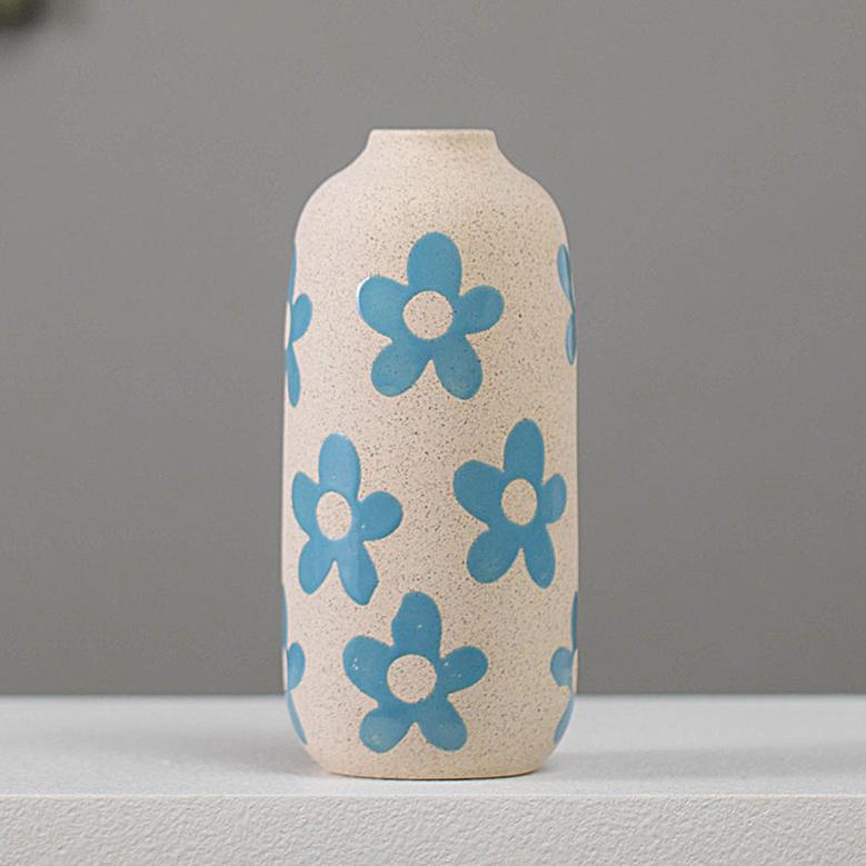 Modern Nordic Style Painting Art Creative Gift Home Decoration Ceramic Vase Set of 3