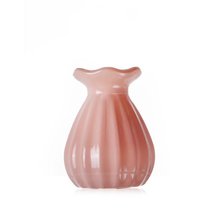 Modern Vase Mini Flower Vases Pink Decorative Glass Bottle Vases