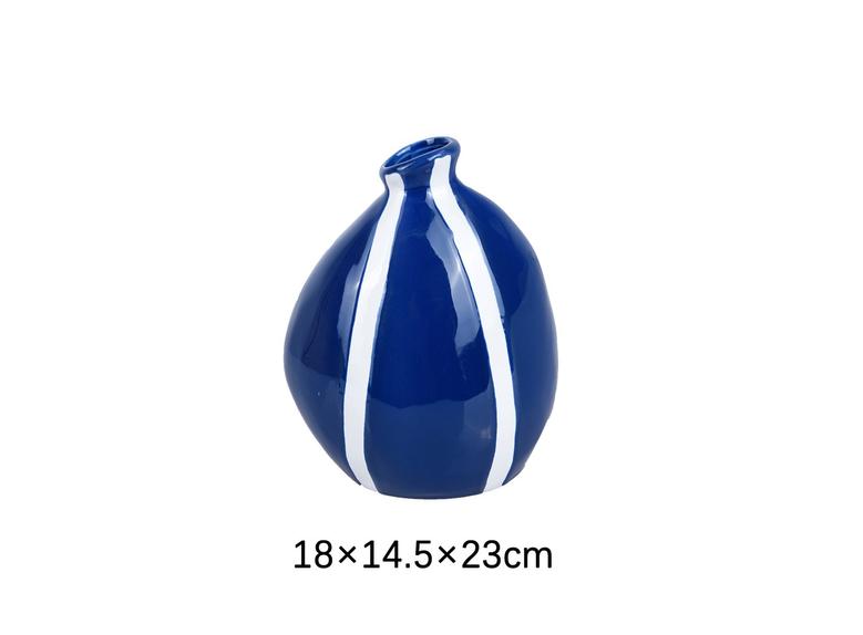 Nordic Minimalist Chinese Ceramic Vase Porcelain Blue Vase