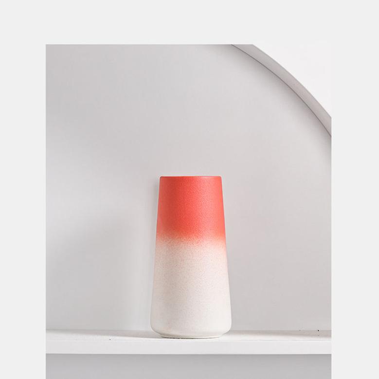 Rustic Small Large Modern Nordic Matte Red White Decorative Ceramic Flower Vase