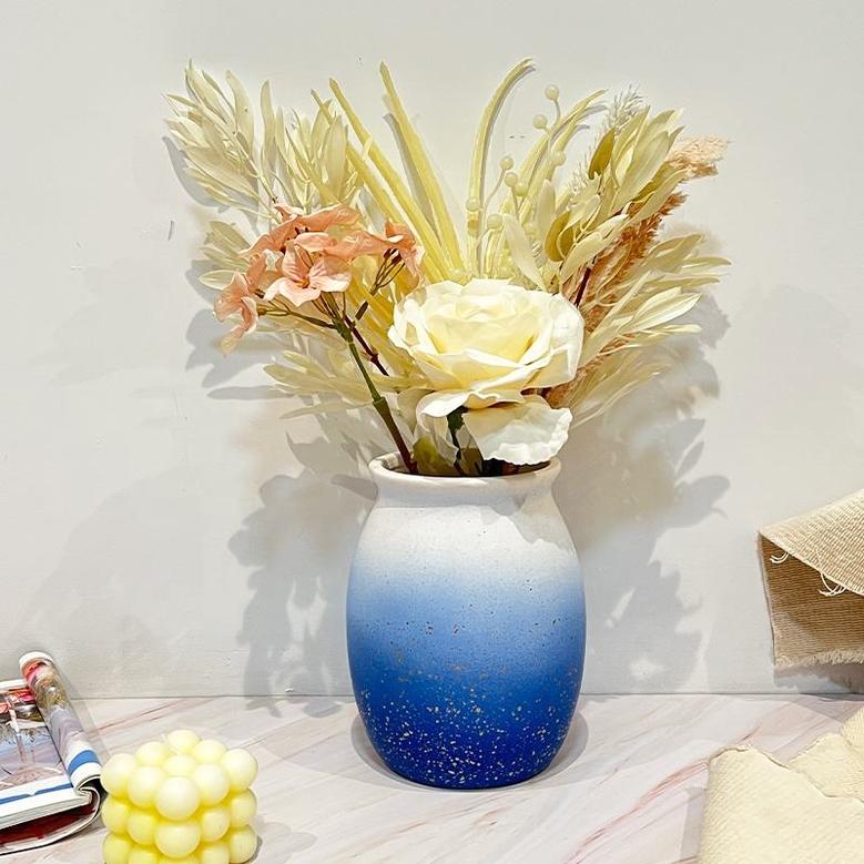 Unique Vase Home Decor Nordic Ceramic Vase Blue And White Vase