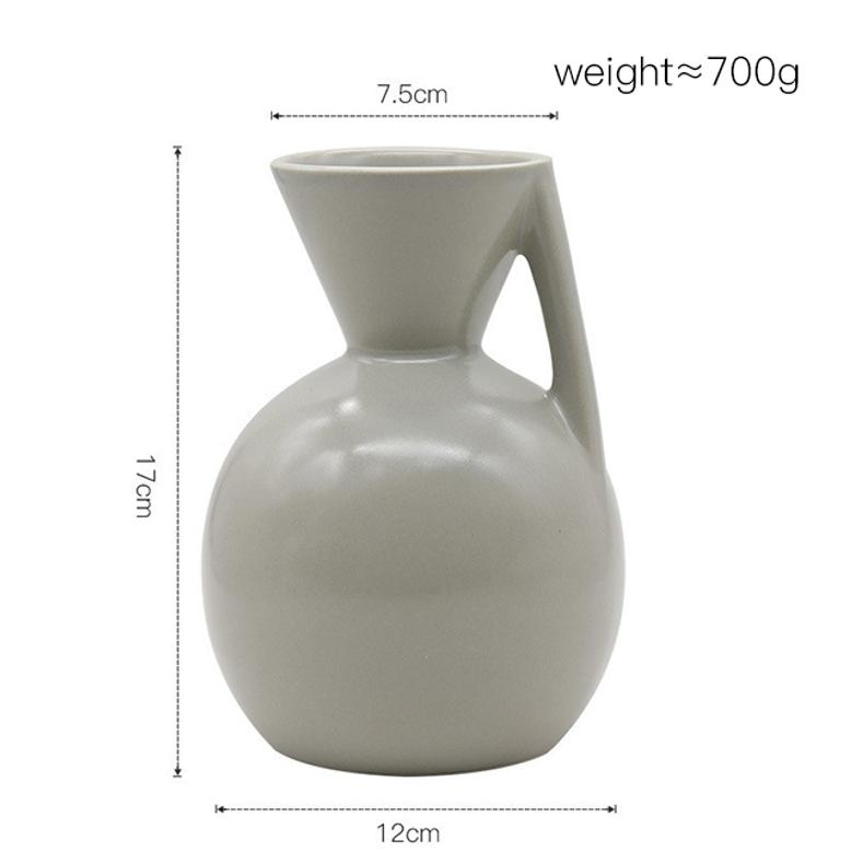 Bottle Shape Modern Ceramic Stoneware Flower Vases