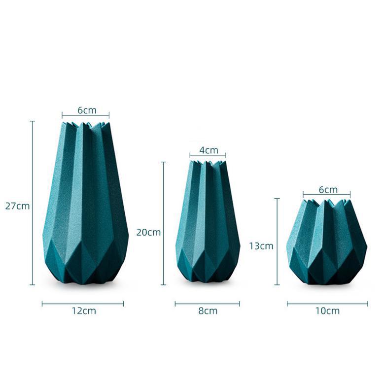 Nordic Style Origami Ceramic Vase Home Decoration Vase Creative Living Room Decoration