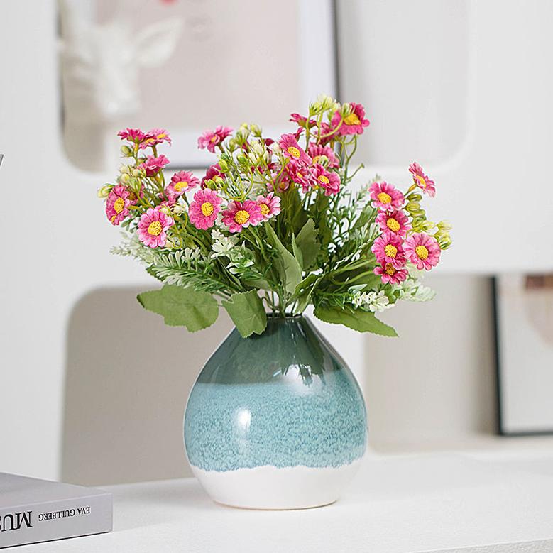 Nordic Vase Retro Rustic Glaze Nordic Modern Vase Ceramic Flower Vase Design For Flower Home Decor