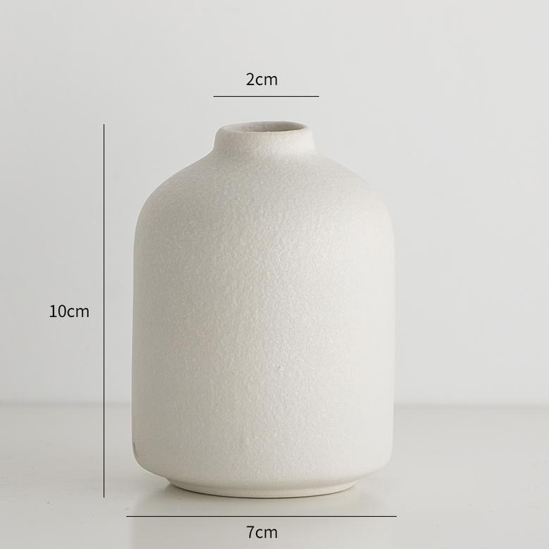 Minimalist Decorative Vase Modern Unique White Ceramic Flower Vases For Home Decor