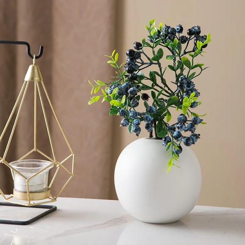 Nordic Modern Minimalist Morandi Round Ceramic Vase Creative Home Decoration Ornaments For Home Decoration