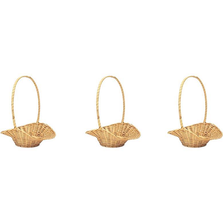 Egg Basket Wicker – Empty Bulk Baskets with Handle for Easter, Gift Storage, Wedding, Graduation, and Baby Showers