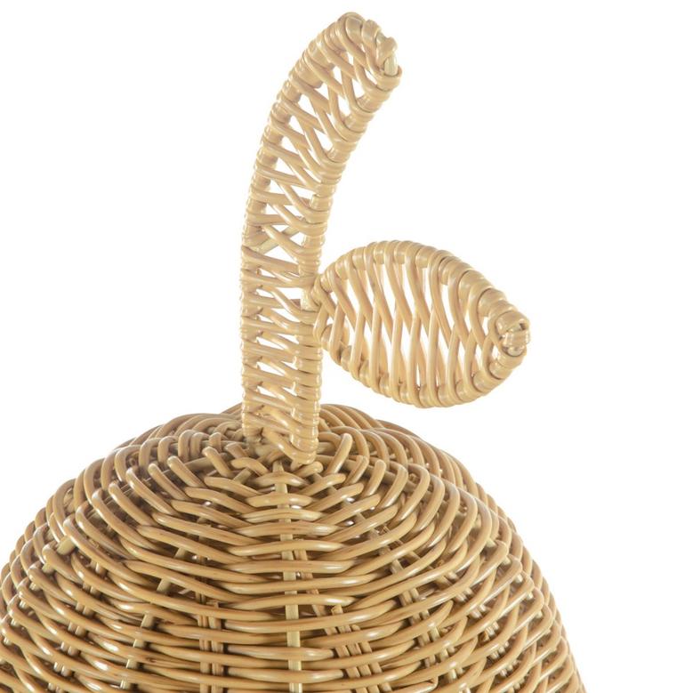 Natural Handmade Rattan Storage Basket With Pear Shaped Design For Storage Decoration