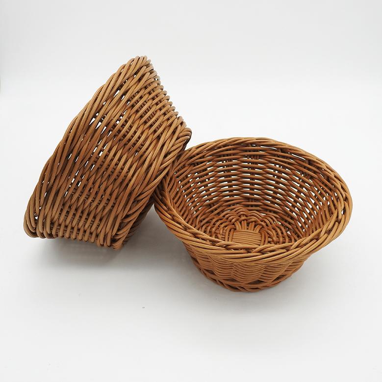 Set of 4 Hotel Basket Rectangular Kitchen Wicker Empty Hamper Gift Weaving Bin Basket Kids For Storage