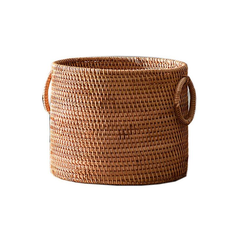 Vintage Style Rattan Planter Pots Indoor Outdoor Bamboo Plant Pot Handcraft