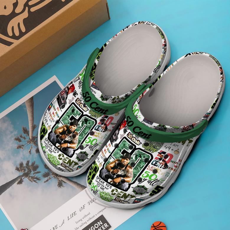 50 Cent Music Crocs Crocband Clogs Shoes