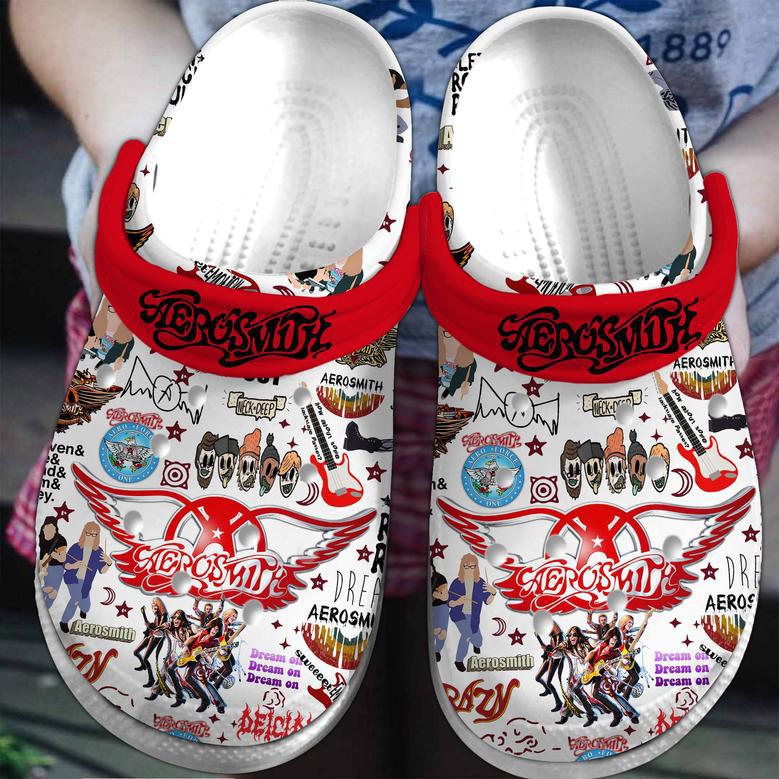 Aerosmith Music Crocs Crocband Clogs Shoes