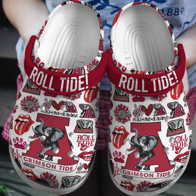 Alabama Crimson Tide Ncaa Sport Crocs Crocband Clogs Shoes