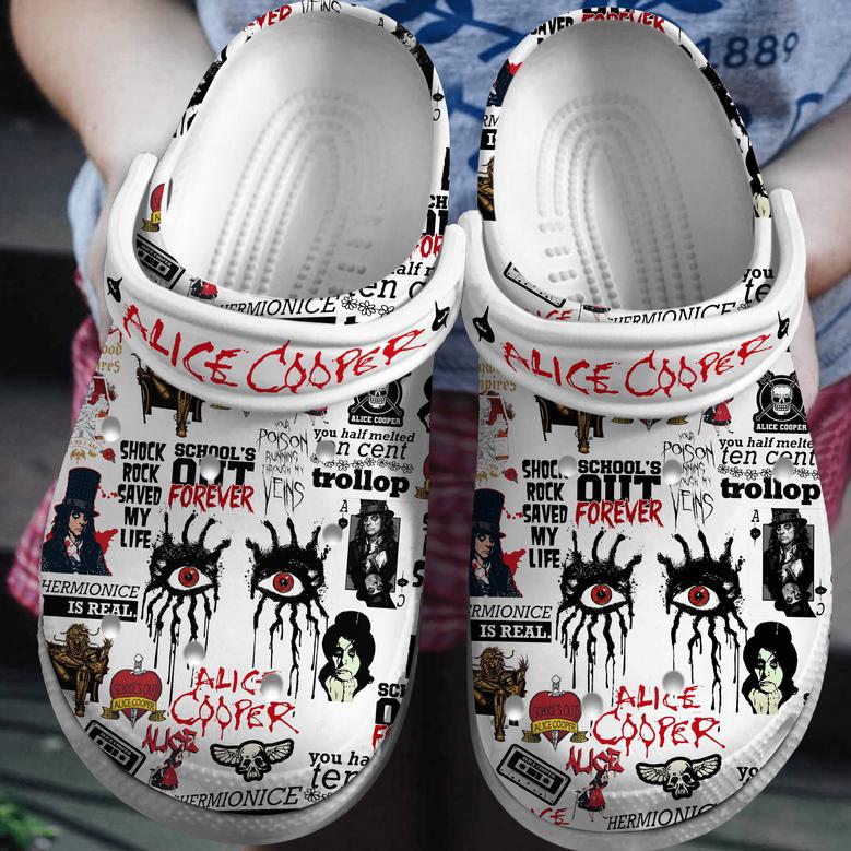 Alice Cooper Music Crocs Crocband Clogs Shoes