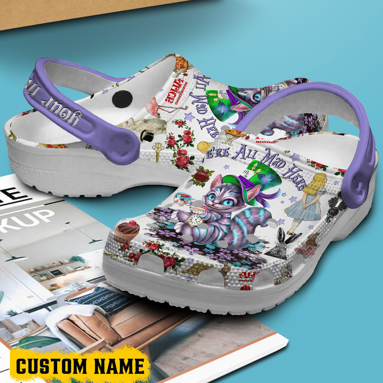 Crocs ★Disney アリス チェシャ猫 サンダル C13 Cheshire Cat Clogs Unisex KIDS Alice in Wonderland CROCS