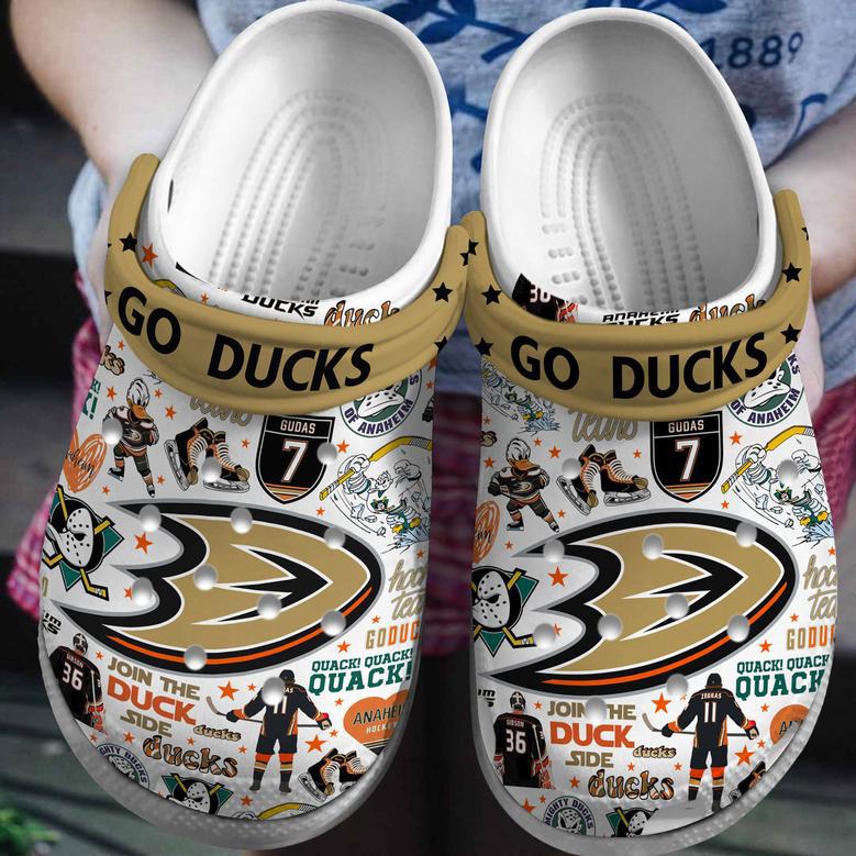 Anaheim Ducks Nhl Sport Crocs Crocband Clogs Shoes