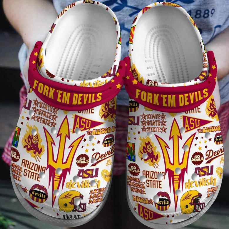 Arizona State Sun Devils Ncaa Sport Crocs Crocband Clogs Shoes