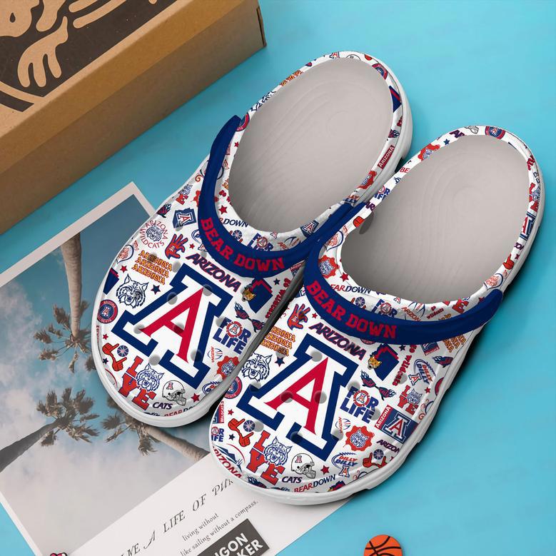 Arizona Wildcats Ncaa Sport Crocs Crocband Clogs Shoes