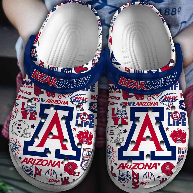 Arizona Wildcats Ncaa Sport Crocs Crocband Clogs Shoes