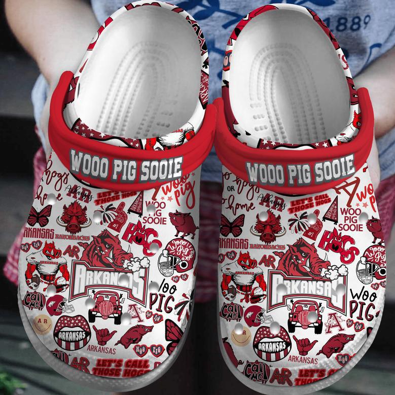 Arkansas Razorbacks Ncaa Sport Crocs Crocband Clogs Shoes