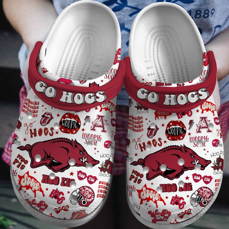 Arkansas Razorbacks Ncaa Sport Crocs Crocband Clogs Shoes