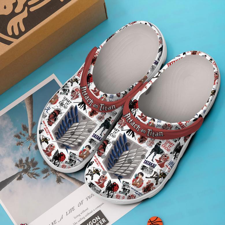 Attack On Titan Anime Crocs Crocband Clogs Shoes