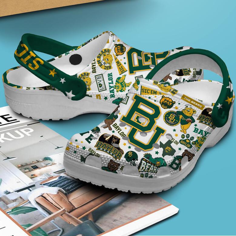 Baylor Bears Ncaa Sport Crocs Crocband Clogs Shoes