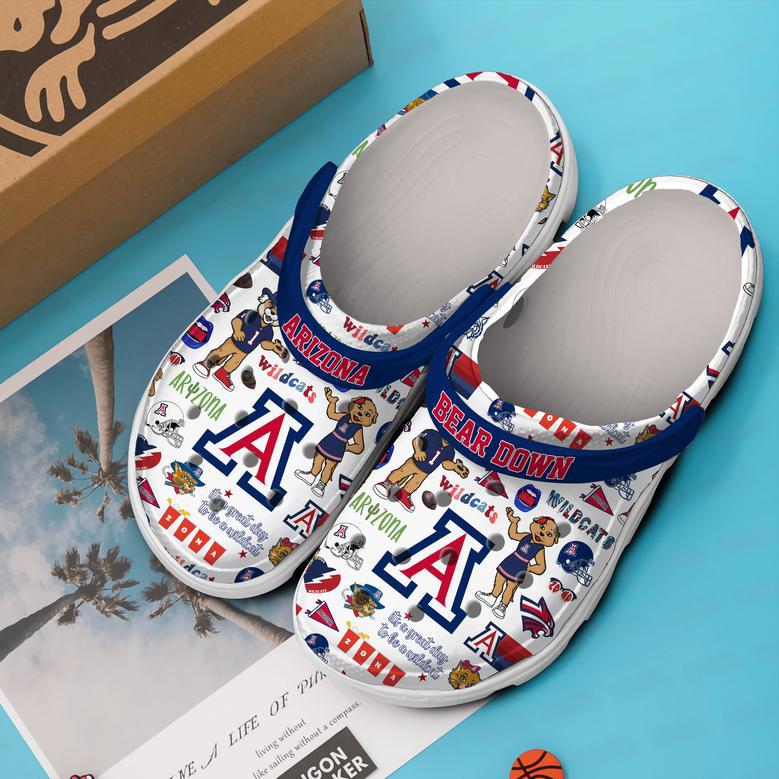 Bear Down Arizona Ncaa Sport Crocs Crocband Clogs Shoes