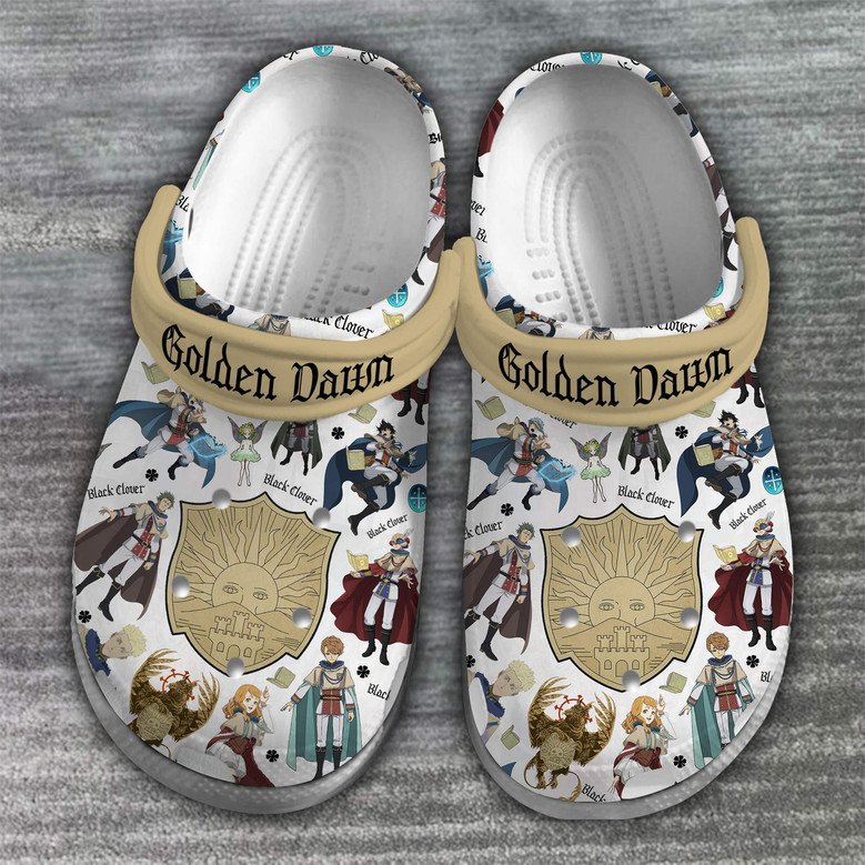 Black Clover Movie Crocs Crocband Clogs Shoes